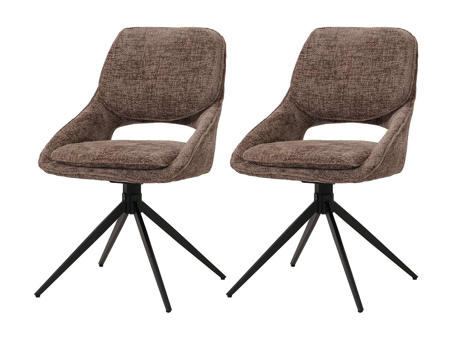 MCW-N73 cadeira de jantar (conjunto de 2),  castanho