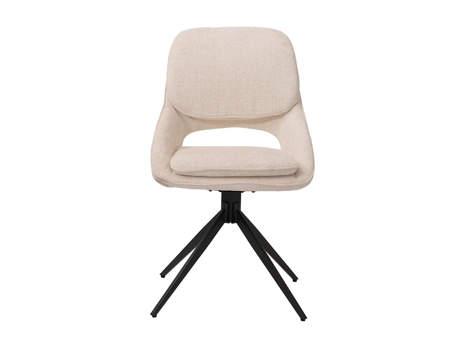 Chaise de salle à manger MCW-N73 (lot de 2),  crème-beige