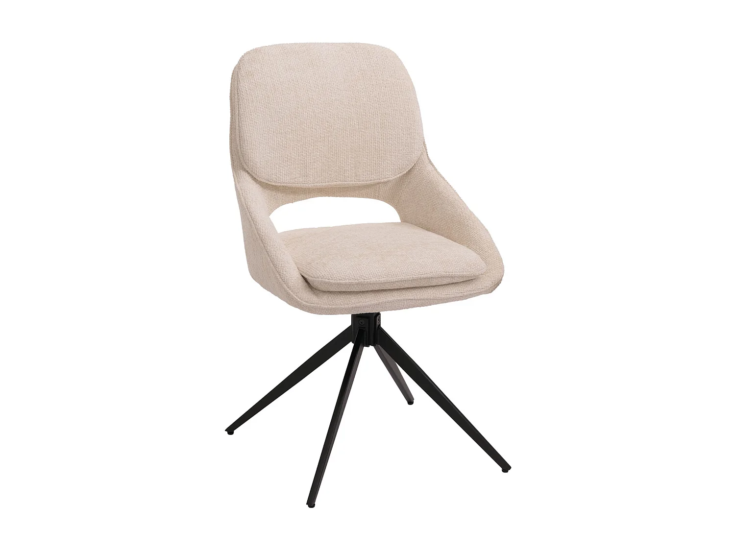 Chaise de salle à manger MCW-N73 (lot de 2),  crème-beige