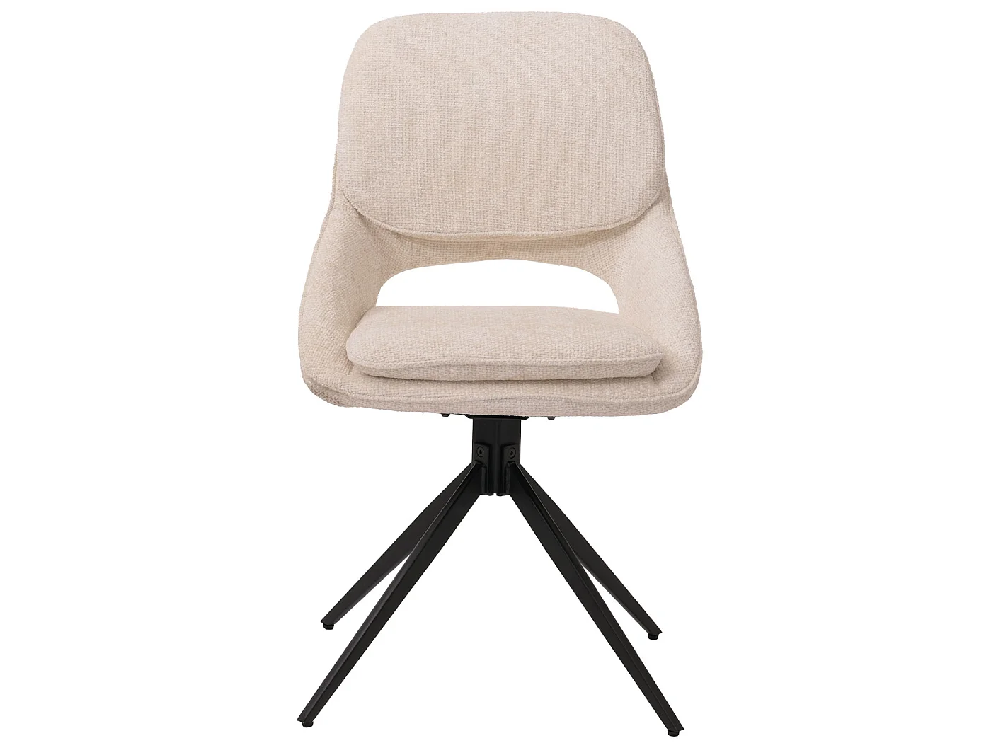 Esszimmerstuhl MCW-N73 (2er-Set), Creme-beige