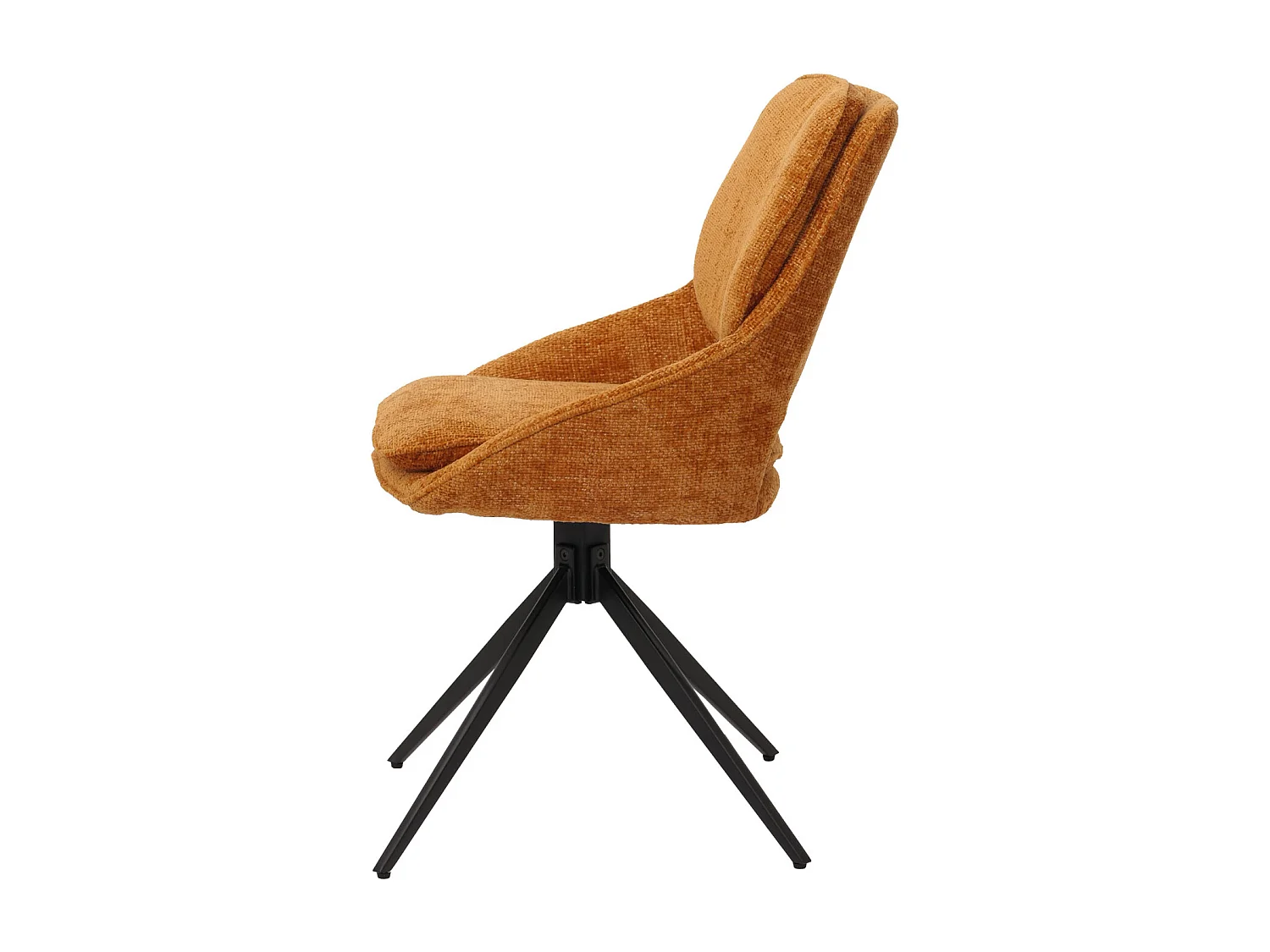 Spisestuestol MCW-N73 (sæt med 6 stk.),  okkergul