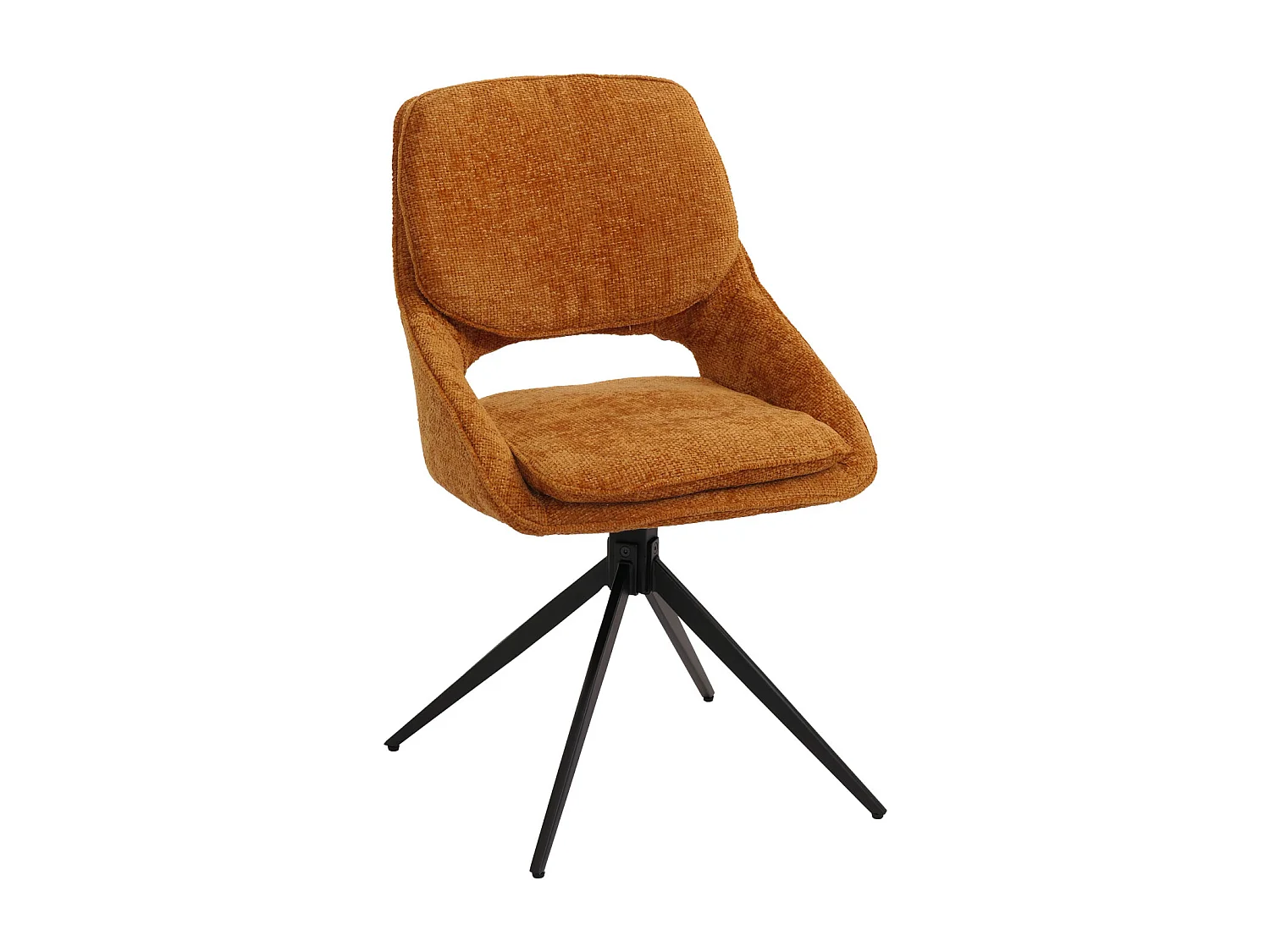 Spisestuestol MCW-N73 (sæt med 6 stk.),  okkergul