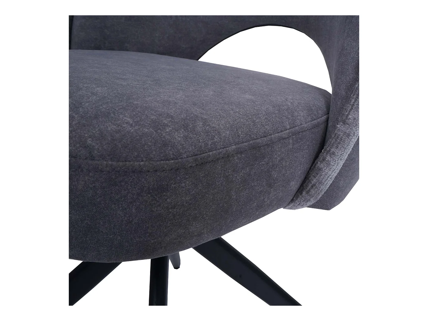 Eetkamerstoel MCW-N72 (set van 2),  donkergrijs