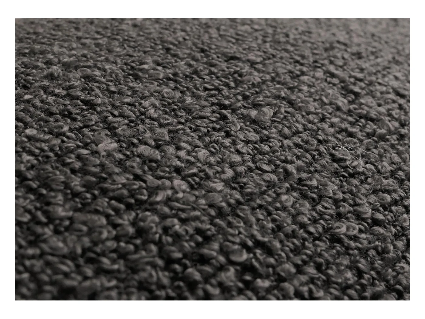 Chaise de salle à manger MCW-G66 Bouclé (lot de 6),  gris foncé, avec accoudoirs