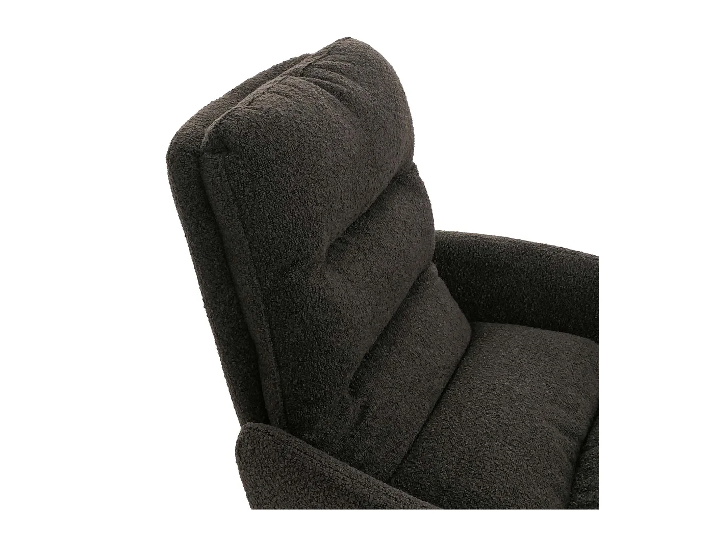 Chaise de salle à manger MCW-G66 Bouclé (lot de 6),  gris foncé, avec accoudoirs