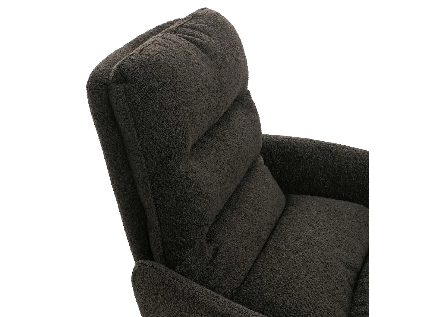 Chaise de salle à manger MCW-G66 Bouclé (lot de 6),  gris foncé, avec accoudoirs