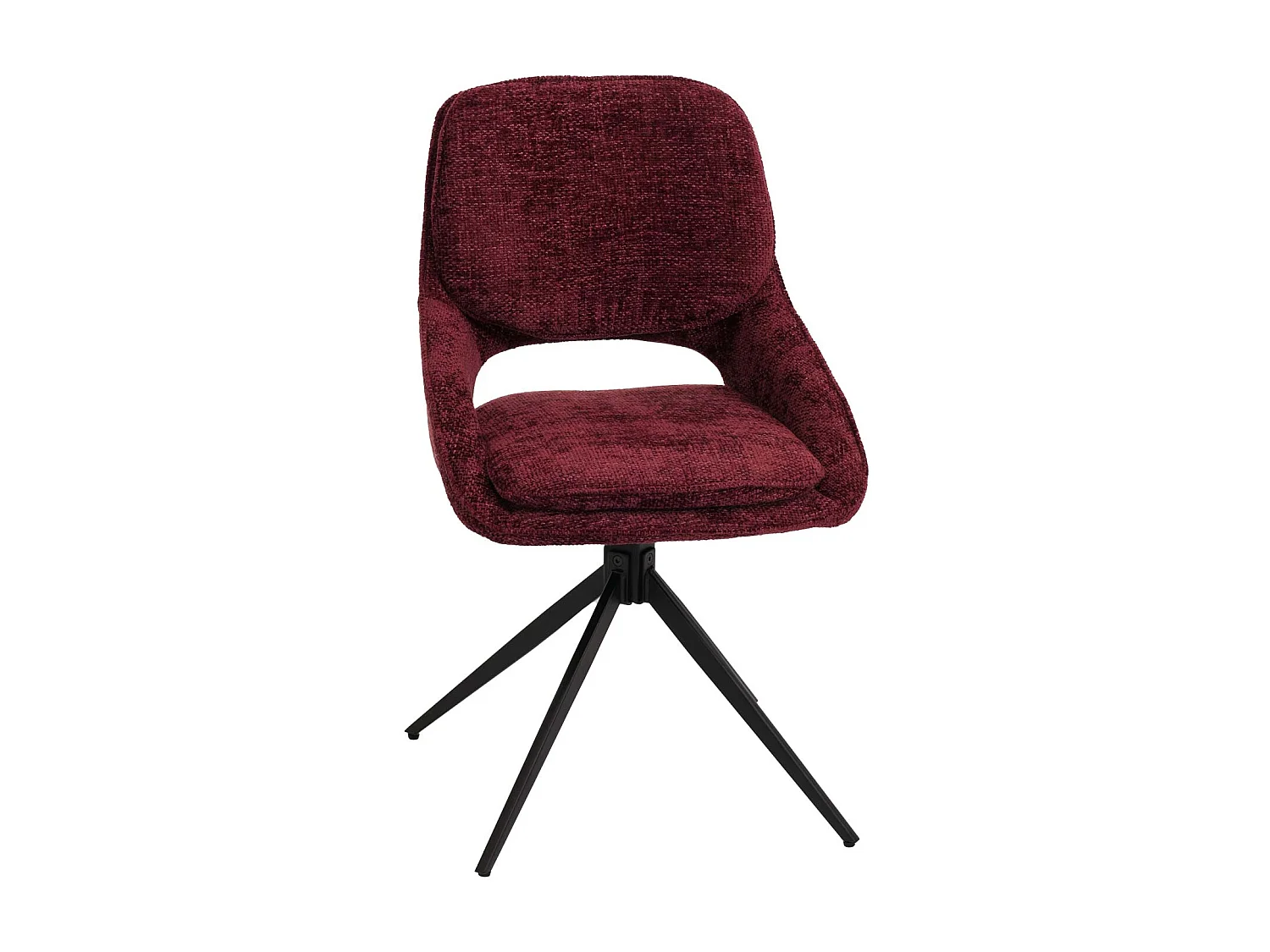 Chaise de salle à manger MCW-N73 (lot de 2),  bordeaux