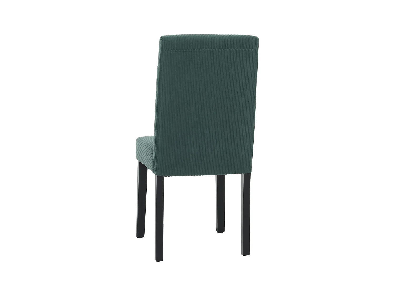 Chaise de salle à manger Littau Velours (lot de 6),  vert, pieds foncés