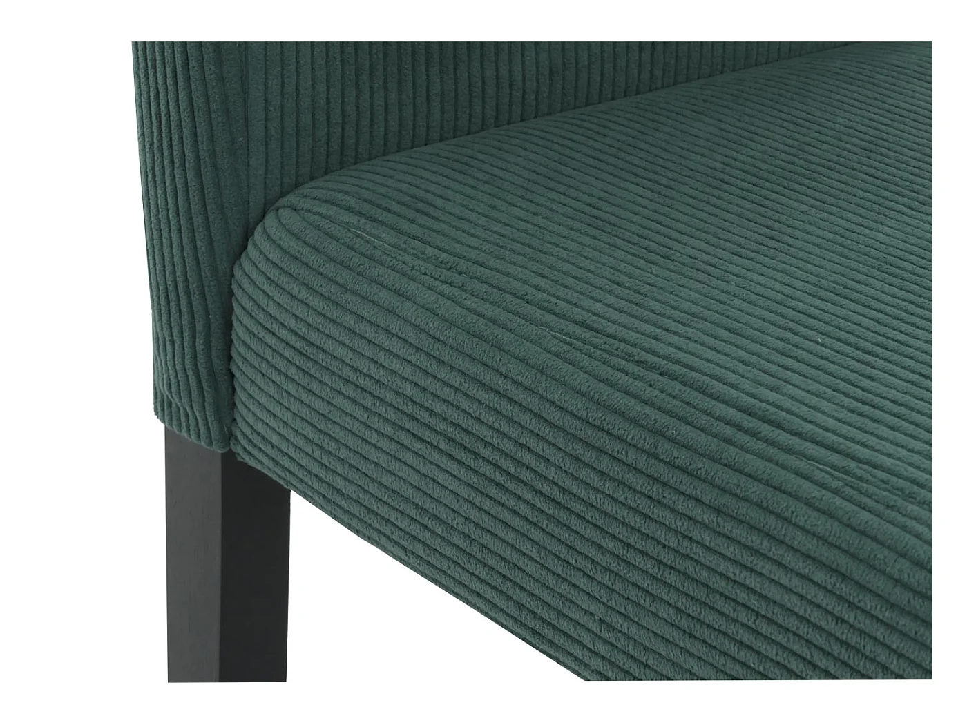 Chaise de salle à manger Littau Velours (lot de 6),  vert, pieds foncés