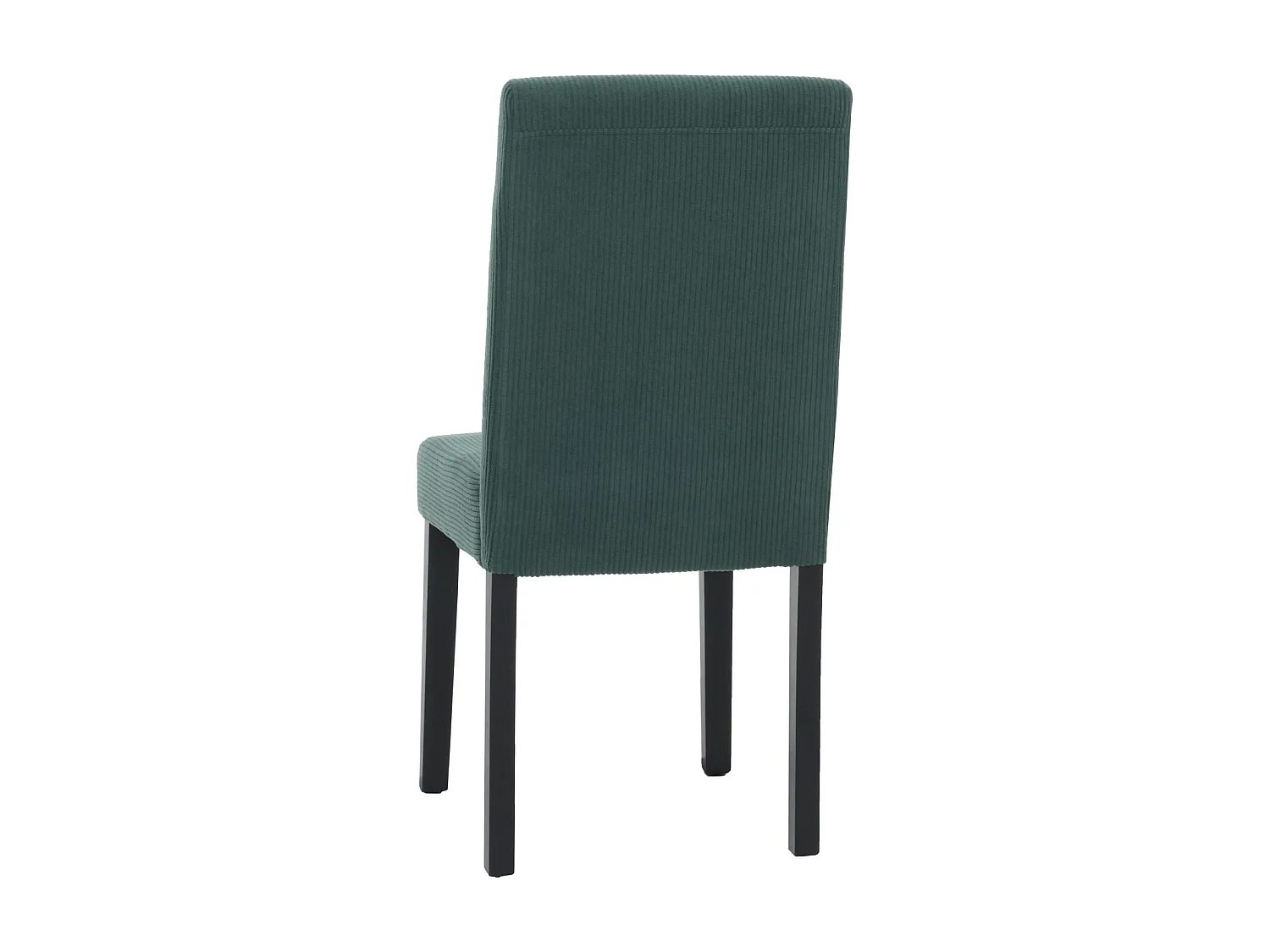 Chaise de salle à manger Littau Velours (lot de 6),  vert, pieds foncés