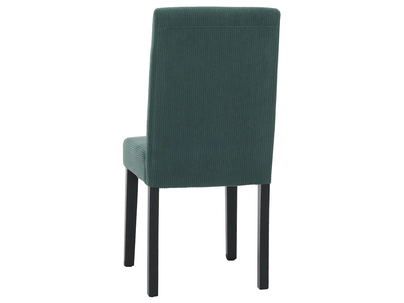 Chaise de salle à manger Littau Velours (lot de 6),  vert, pieds foncés