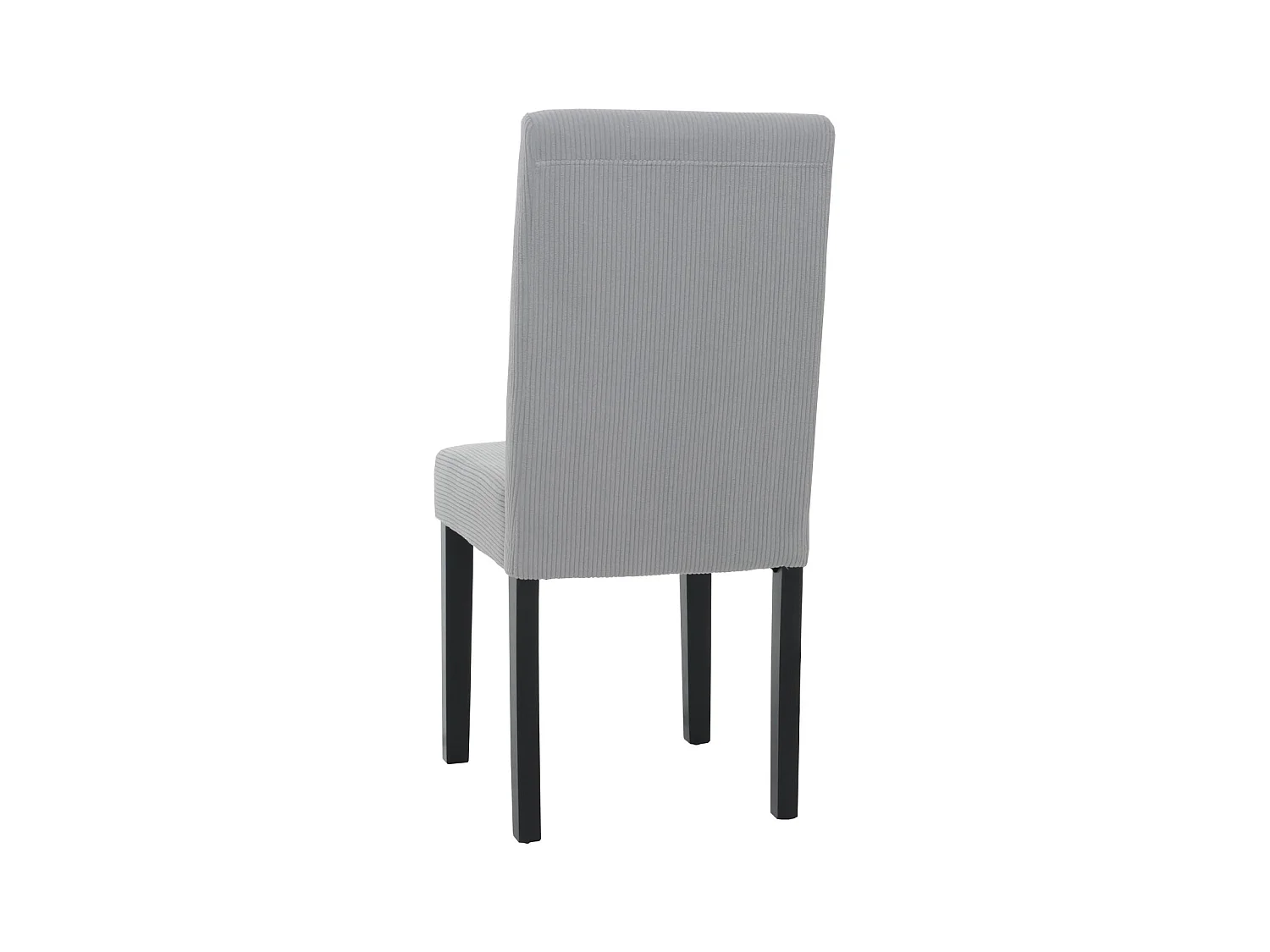 Chaise de salle à manger Littau Velours (lot de 6),  gris clair, pieds foncés