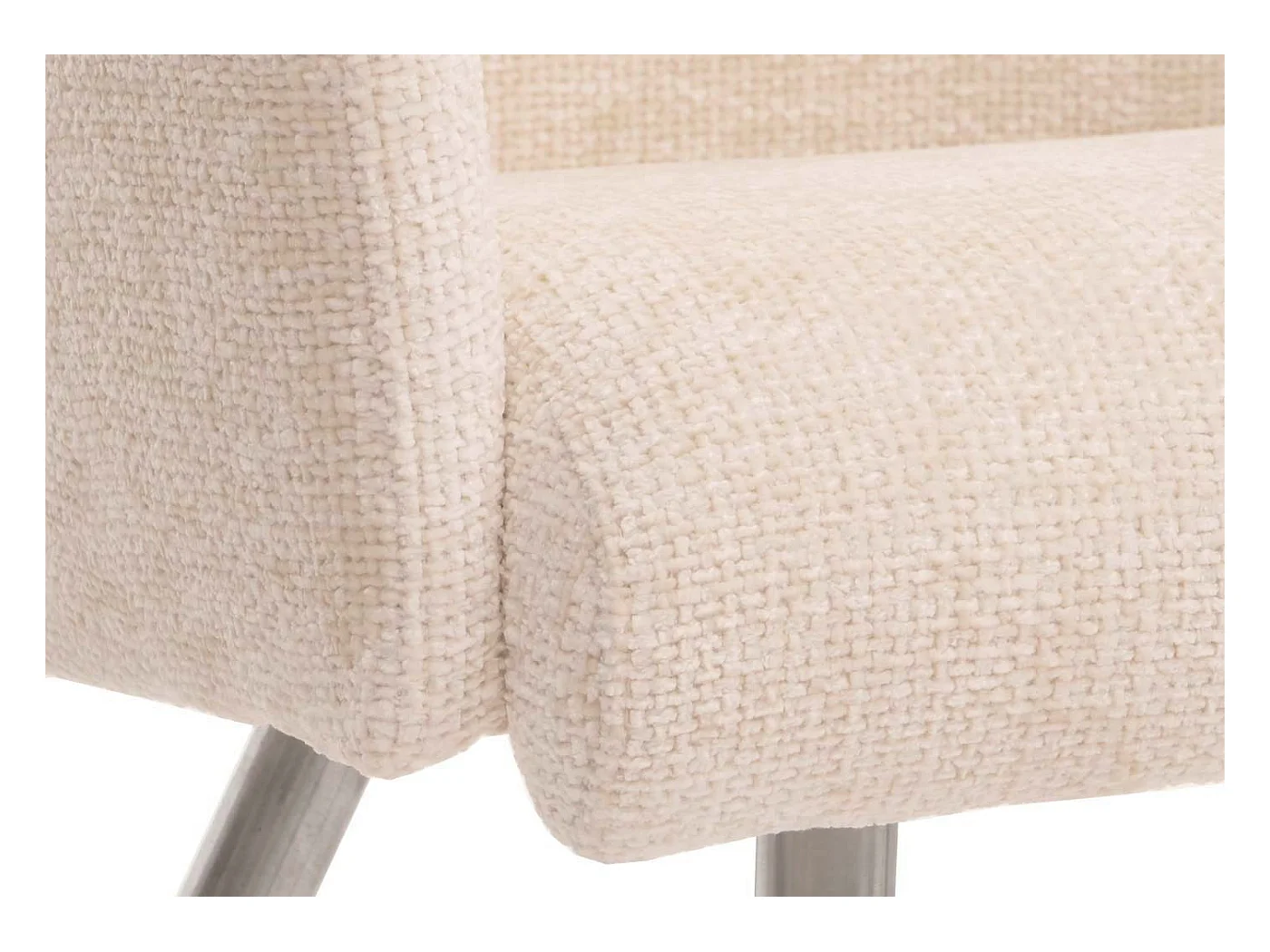 Chaise de salle à manger MCW-G55 (lot de 6),  crème