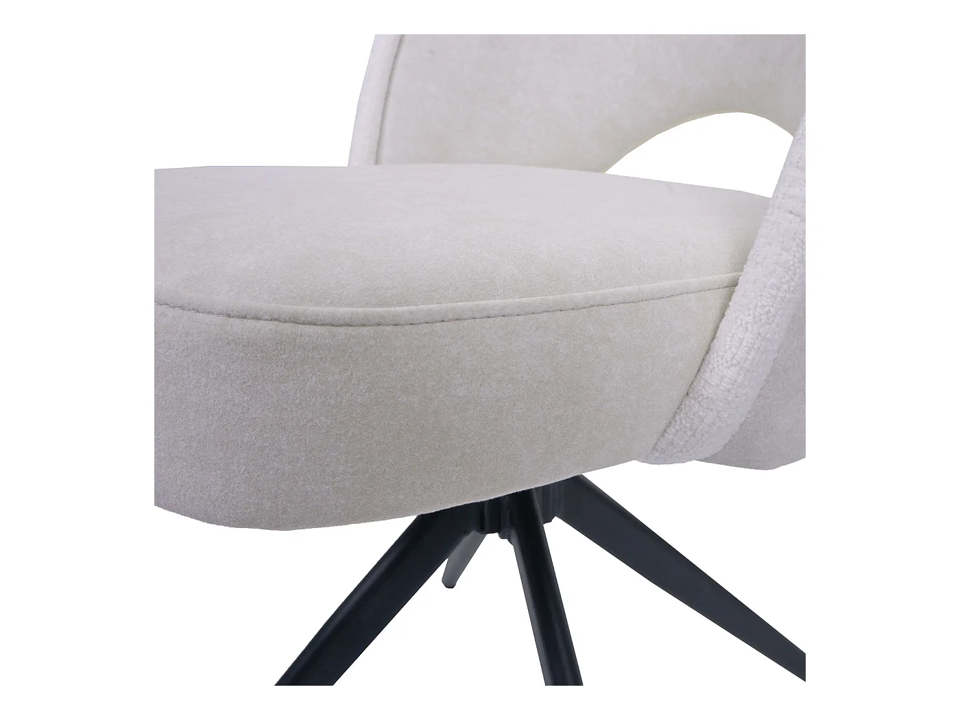 Chaise de salle à manger MCW-N72 (lot de 6),  crème