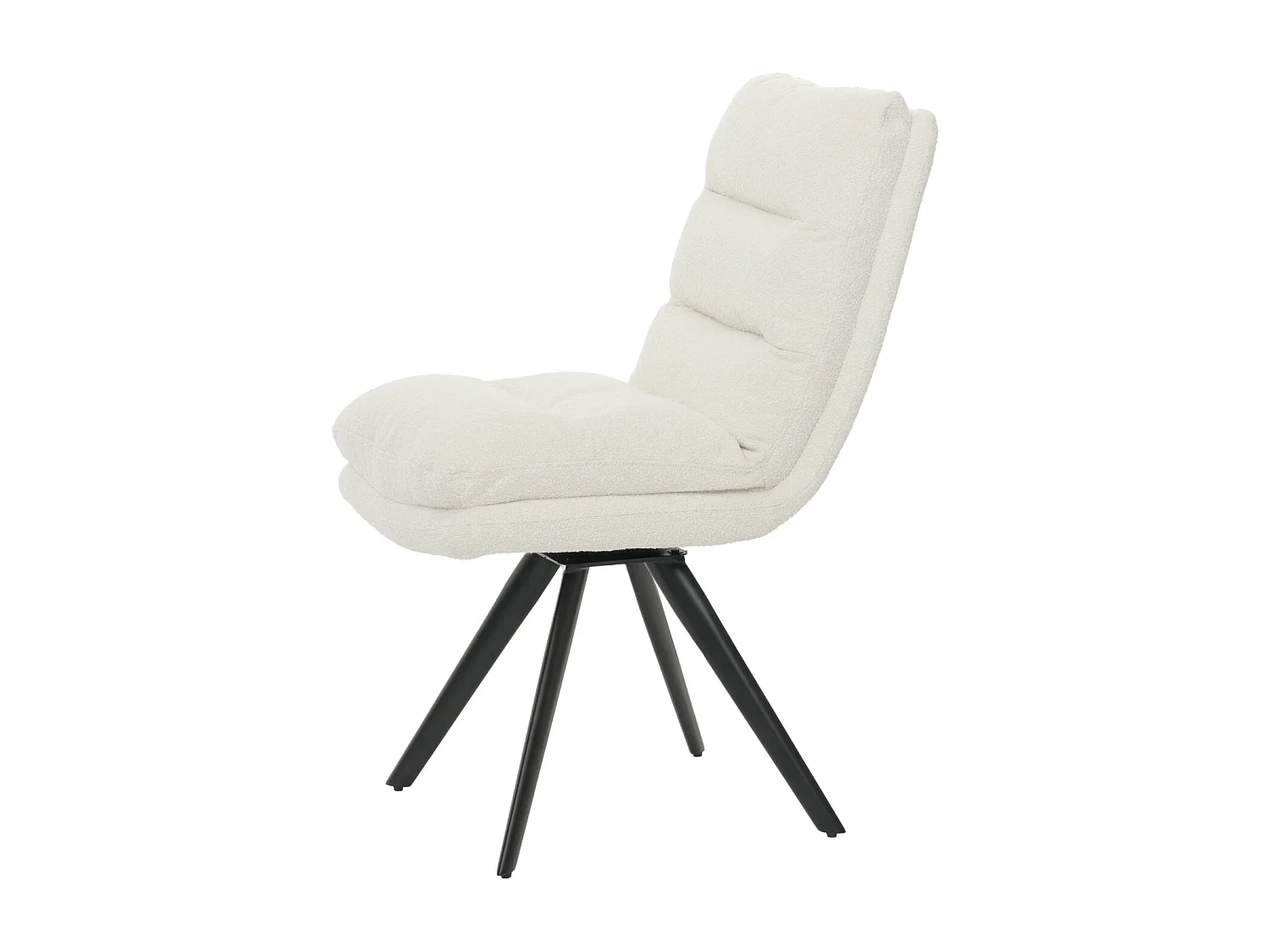 Chaise de salle à manger MCW-G66 Bouclé (lot de 6),  blanc crème