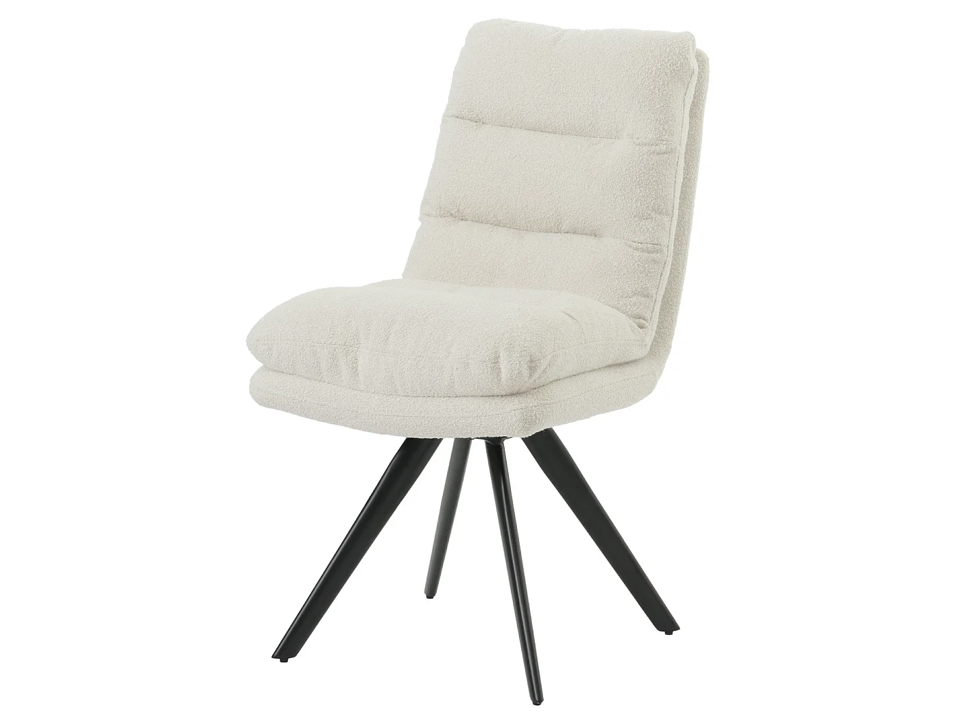 Chaise de salle à manger MCW-G66 Bouclé (lot de 6),  blanc crème