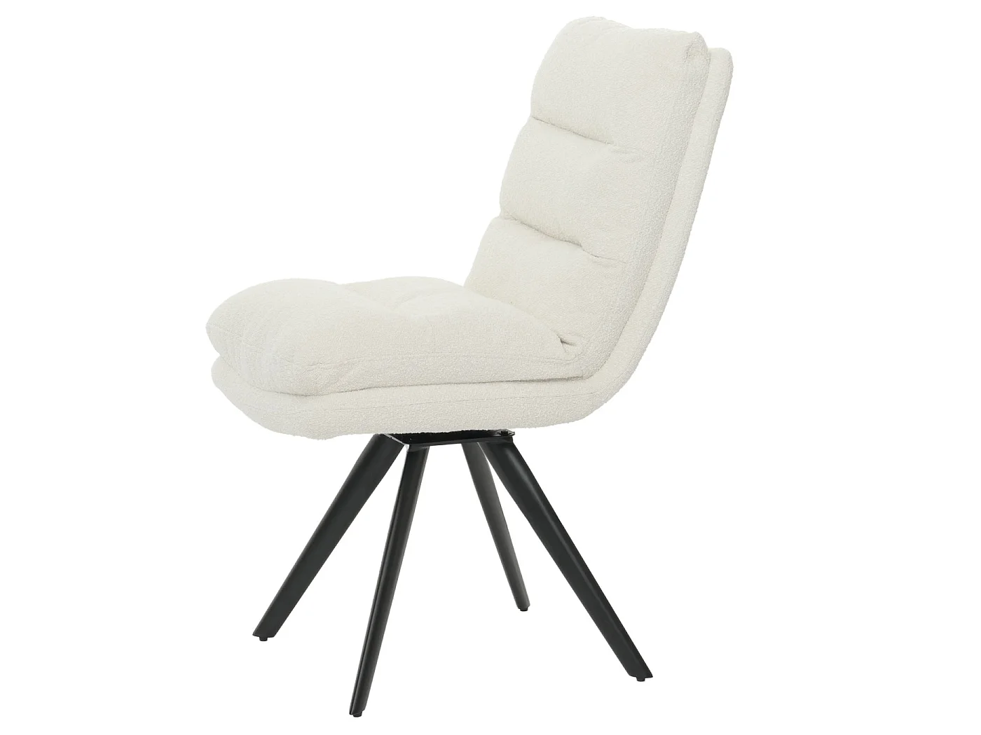 Chaise de salle à manger MCW-G66 Bouclé (lot de 6),  blanc crème