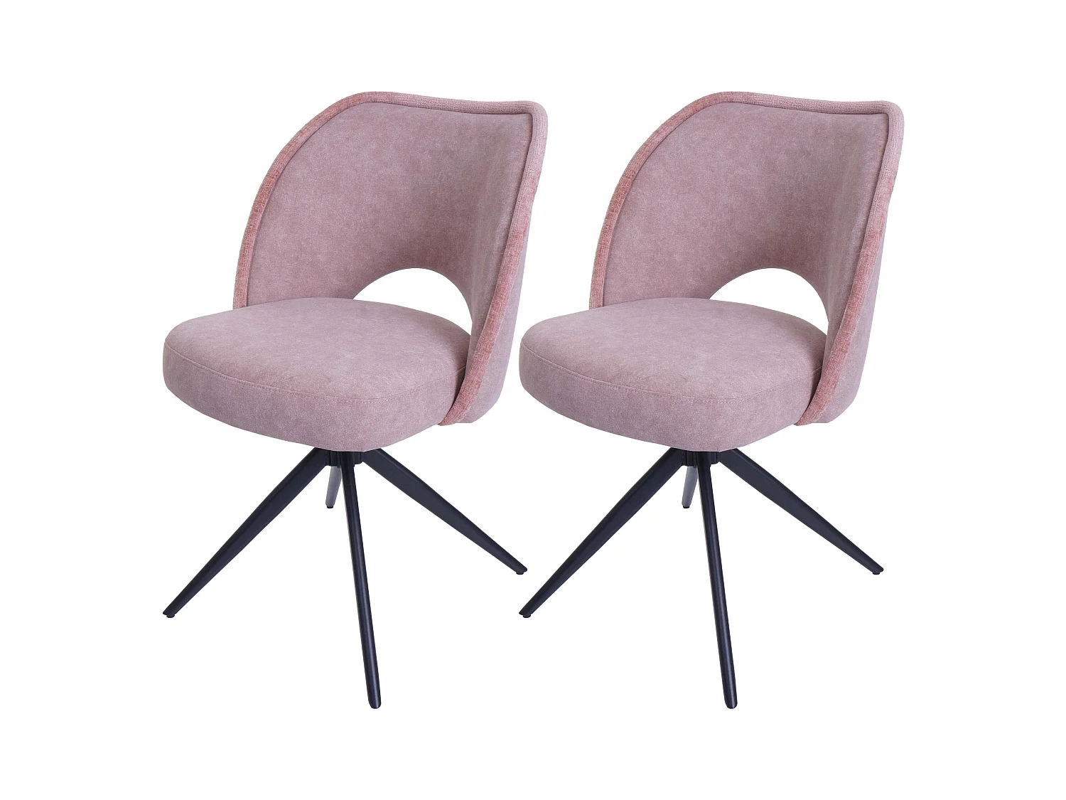 Esszimmerstuhl MCW-N72 (2er-Set), Rosa