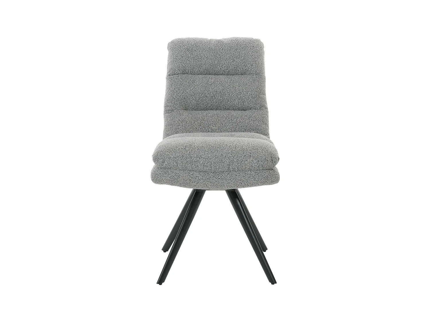 Chaise de salle à manger MCW-G66 Bouclé (lot de 6),  gris clair