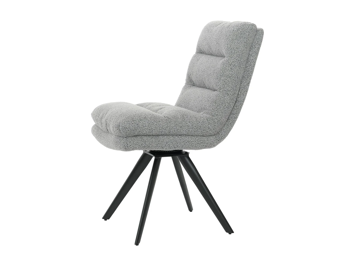 Chaise de salle à manger MCW-G66 Bouclé (lot de 6),  gris clair