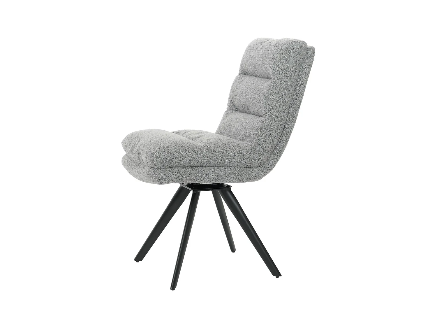 Chaise de salle à manger MCW-G66 Bouclé (lot de 6),  gris clair