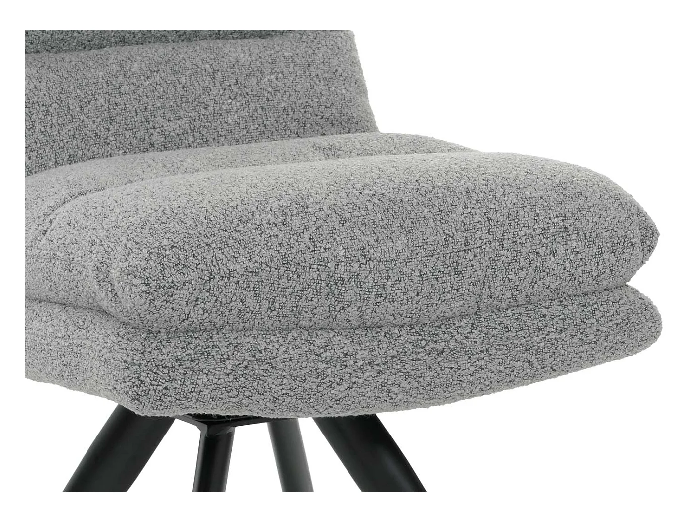 Chaise de salle à manger MCW-G66 Bouclé (lot de 6),  gris clair