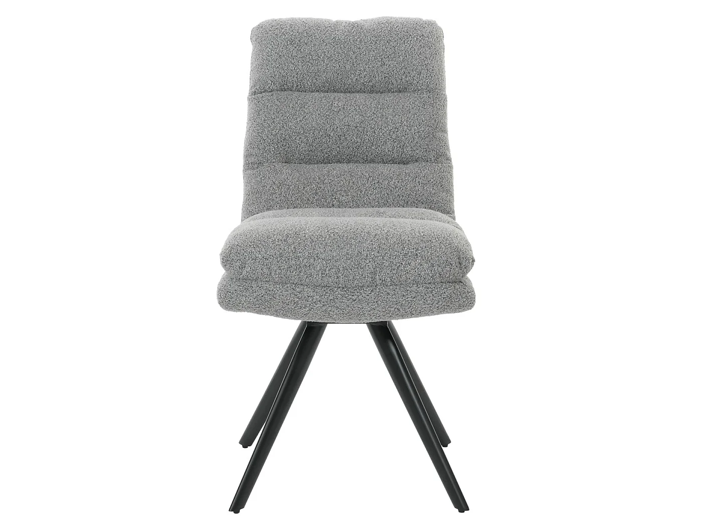 Chaise de salle à manger MCW-G66 Bouclé (lot de 6),  gris clair