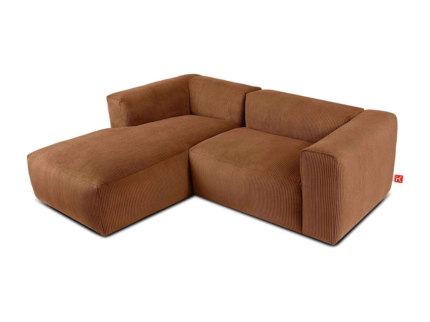 Ecksofa BUFFO 4-Sitzer - Orangerot