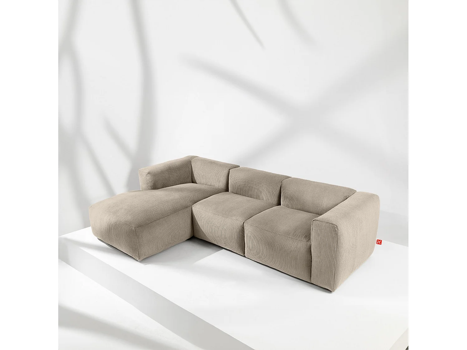 Ecksofa BUFFO 5-Sitzer - Beige