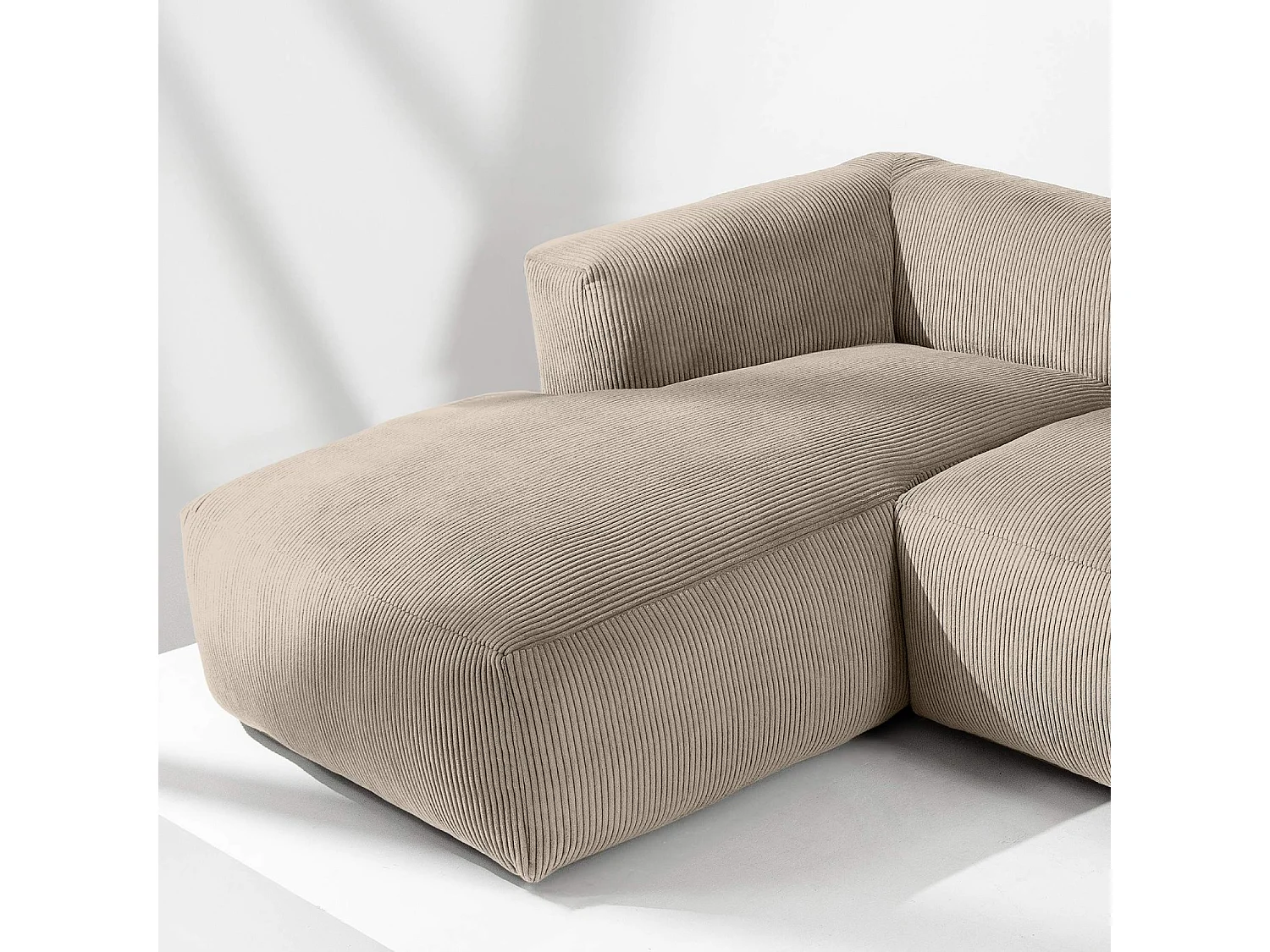 Ecksofa BUFFO 5-Sitzer - Beige