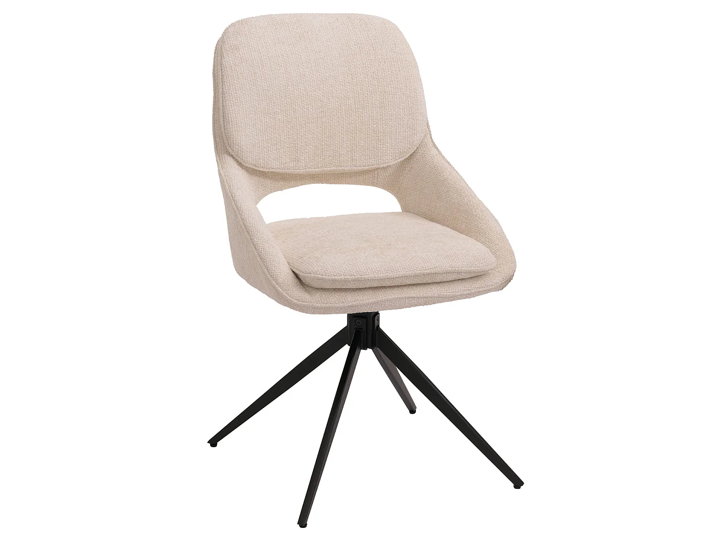Chaise de salle à manger MCW-N73 (lot de 6),  crème-beige