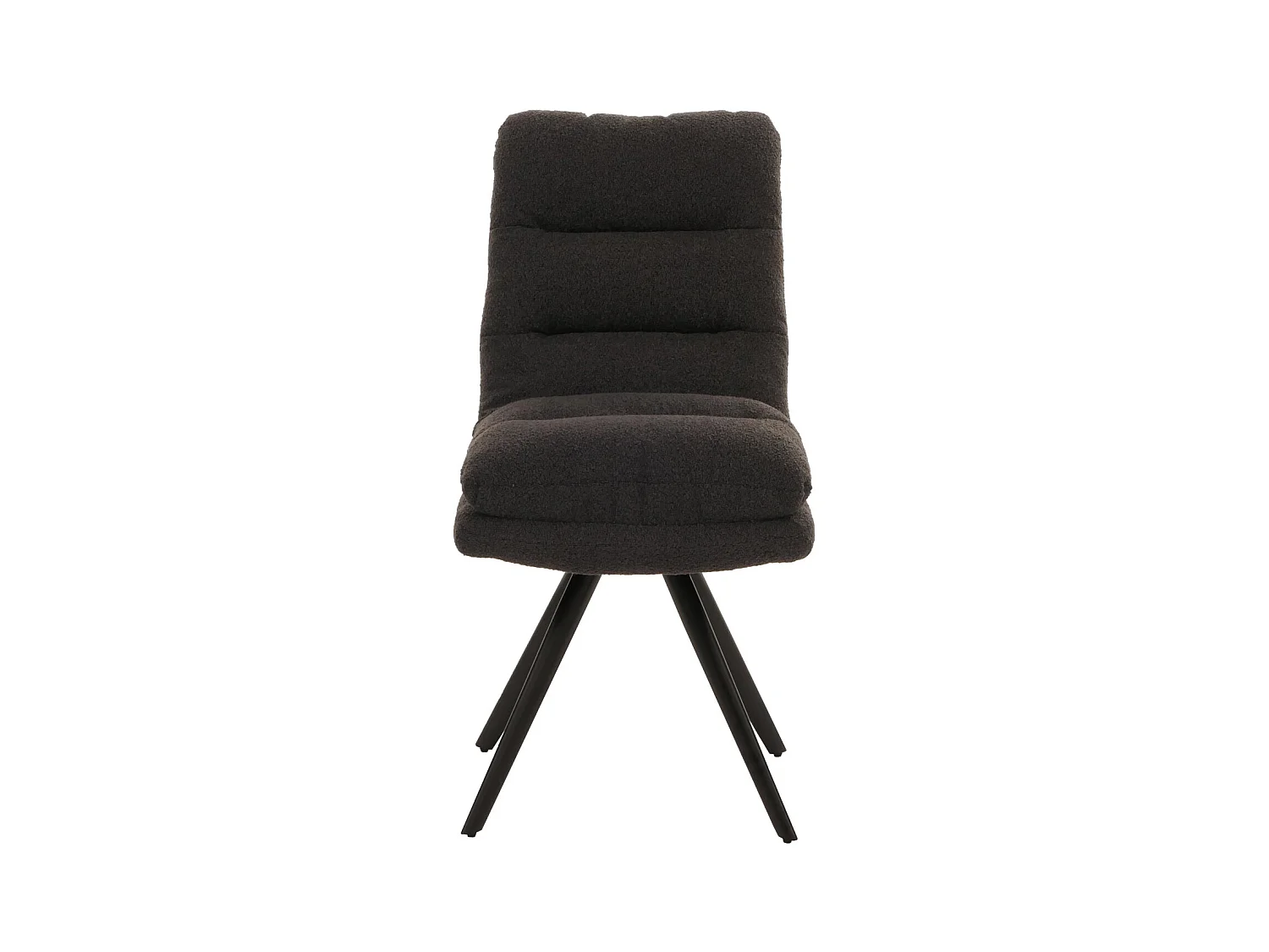 Chaise de salle à manger MCW-G66 Bouclé (lot de 6),  gris foncé