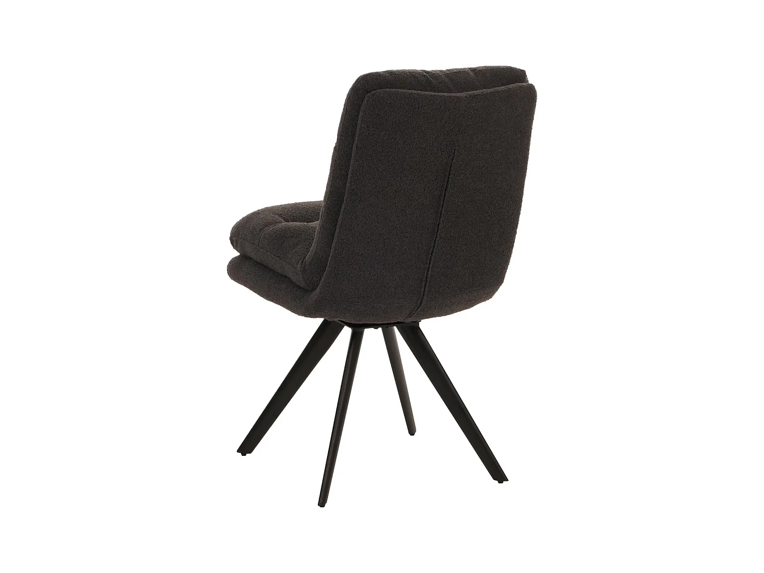 Chaise de salle à manger MCW-G66 Bouclé (lot de 6),  gris foncé