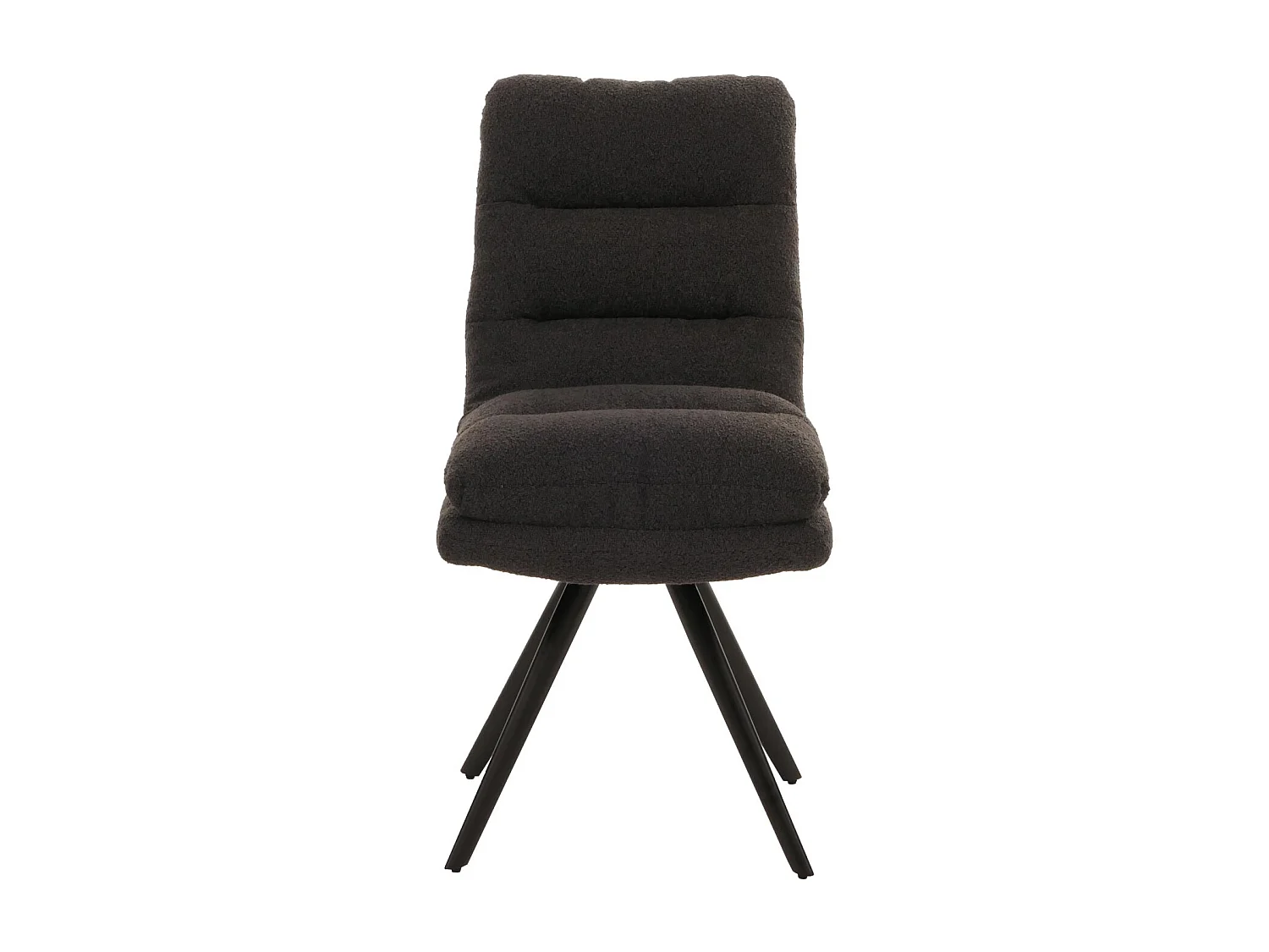 Chaise de salle à manger MCW-G66 Bouclé (lot de 6),  gris foncé