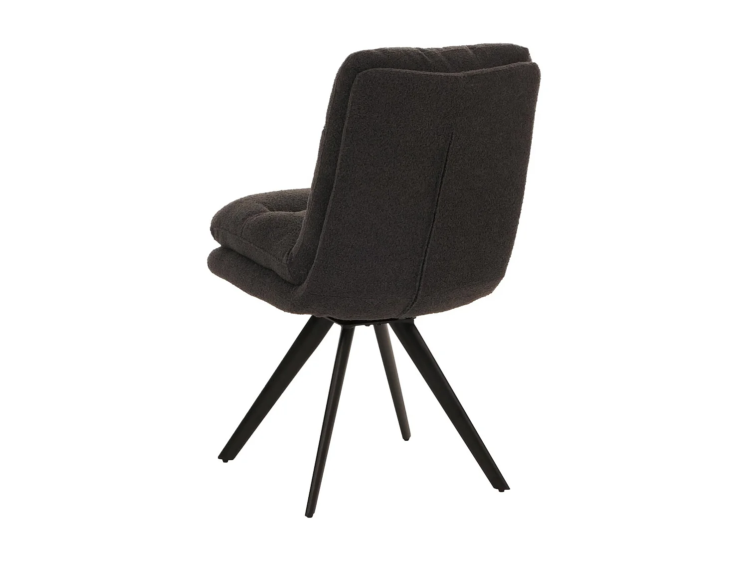 Chaise de salle à manger MCW-G66 Bouclé (lot de 6),  gris foncé