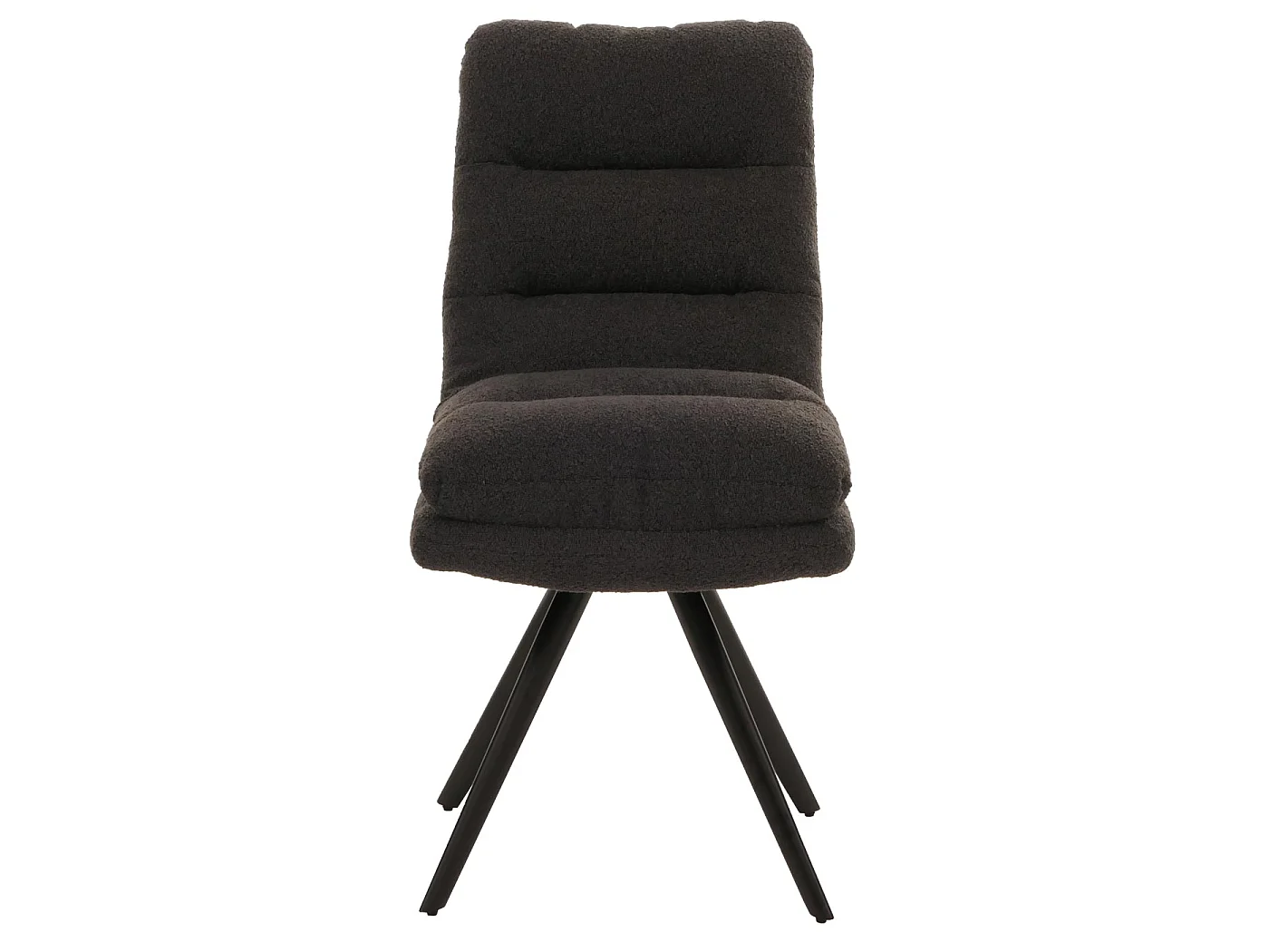 Chaise de salle à manger MCW-G66 Bouclé (lot de 6),  gris foncé