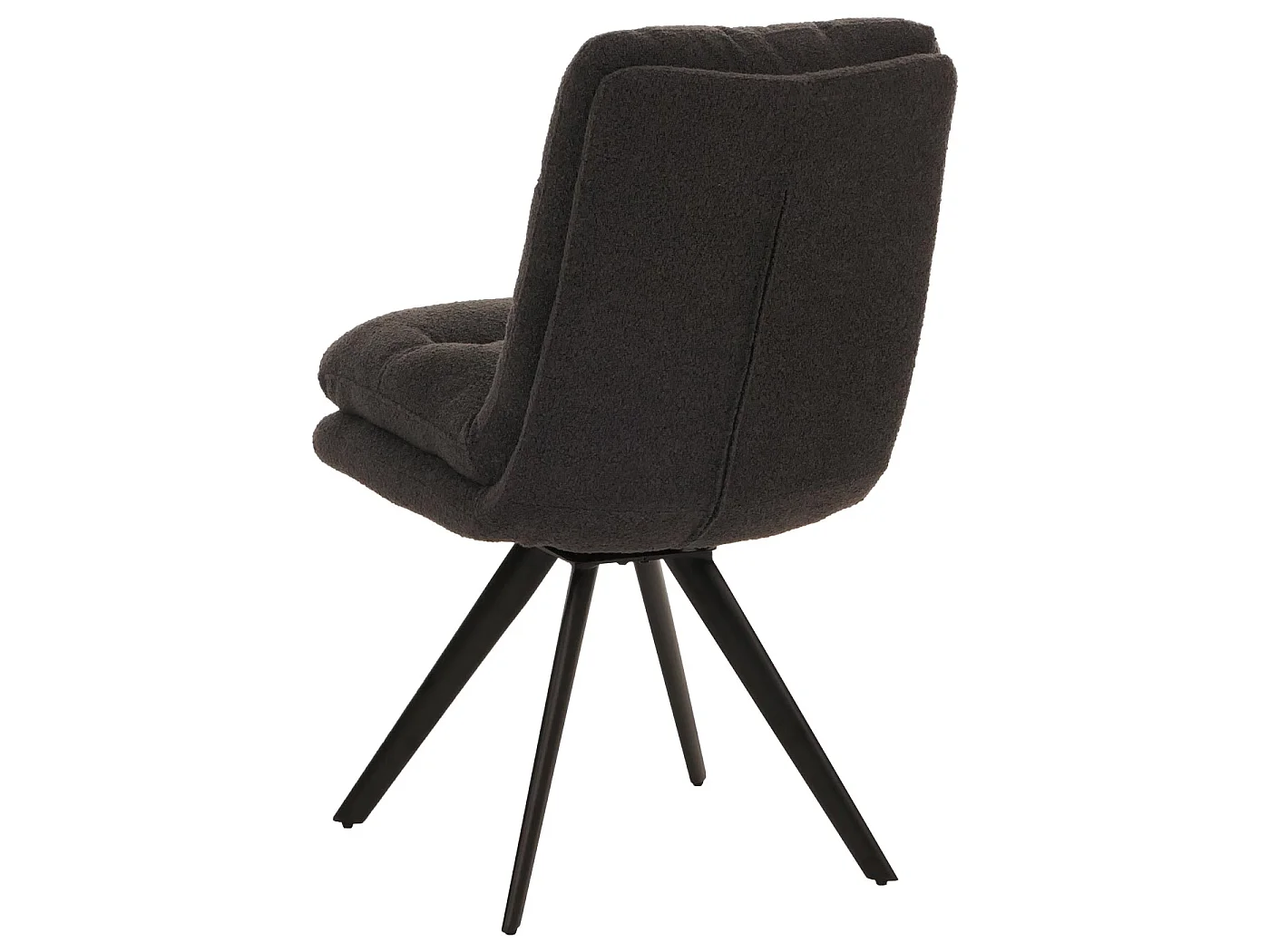 Chaise de salle à manger MCW-G66 Bouclé (lot de 6),  gris foncé