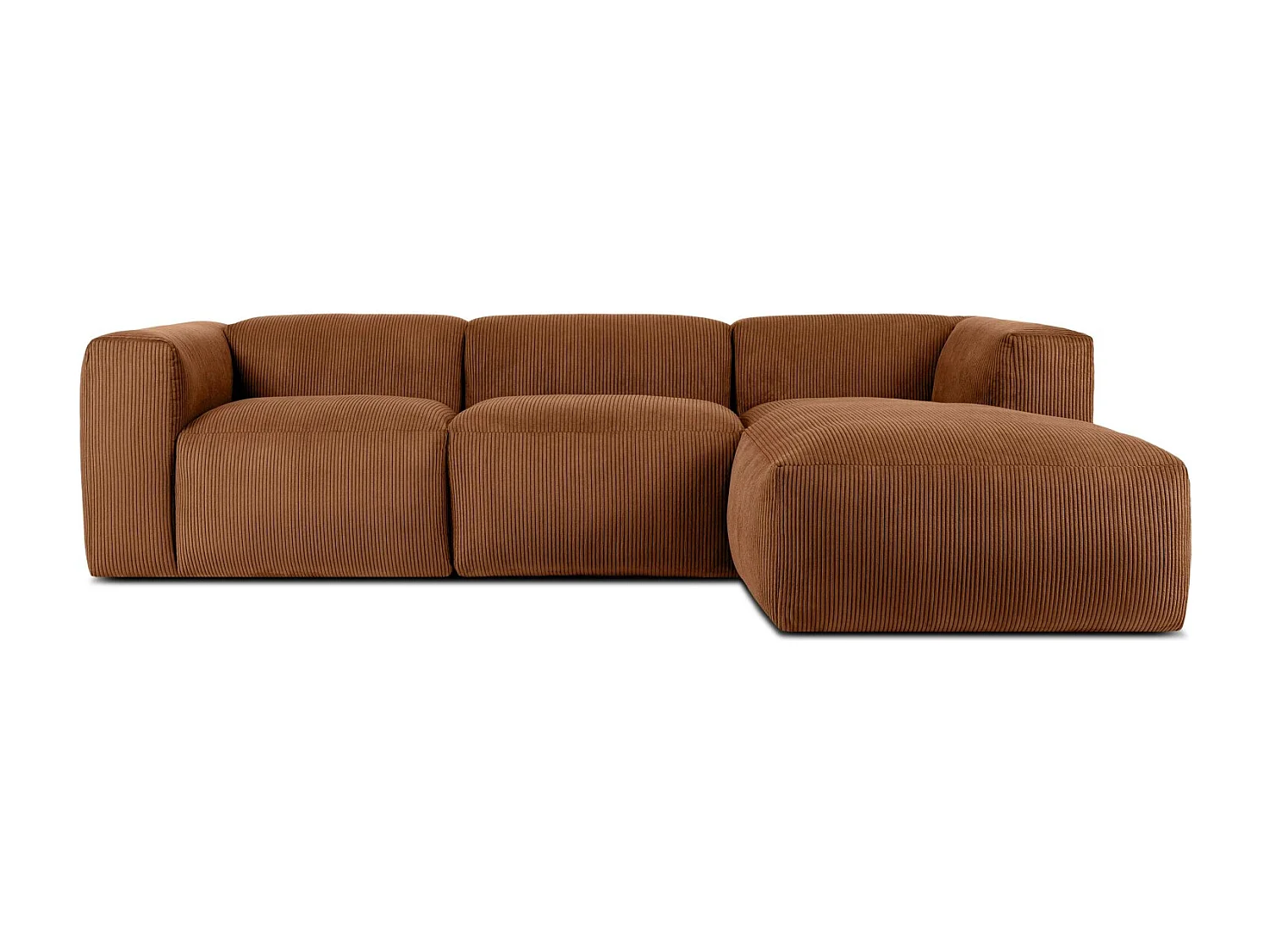 Ecksofa BUFFO 5-Sitzer - Orangerot