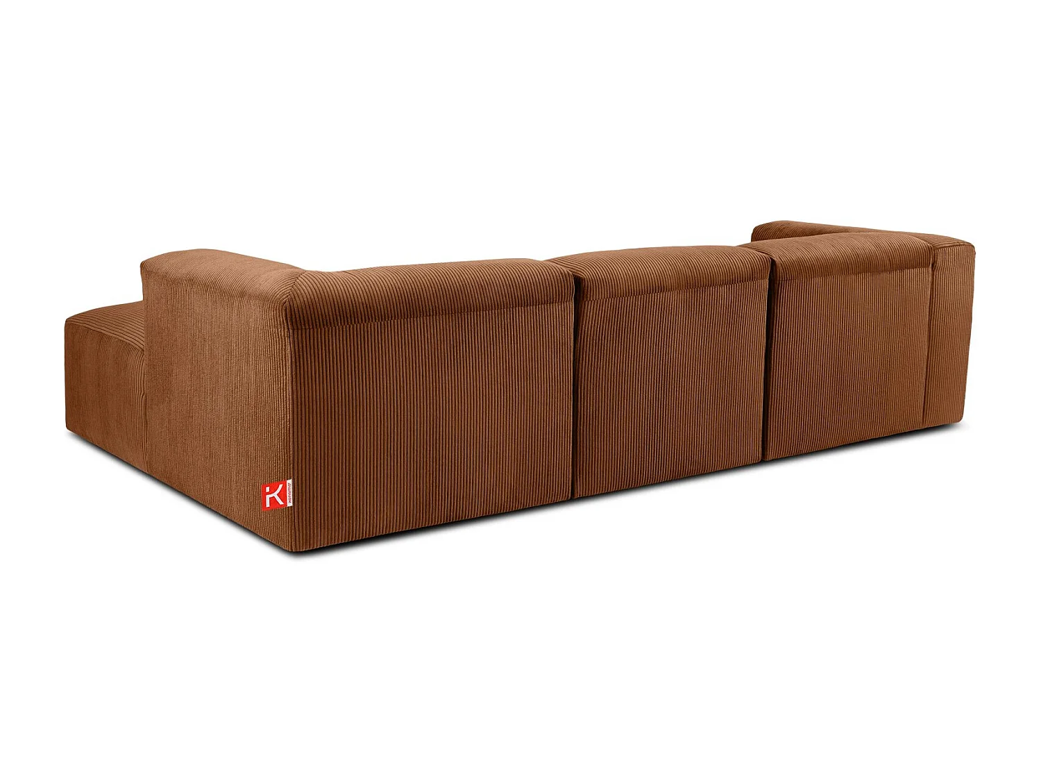 Ecksofa BUFFO 5-Sitzer - Orangerot