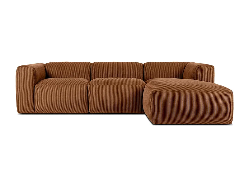 Ecksofa BUFFO 5-Sitzer - Orangerot