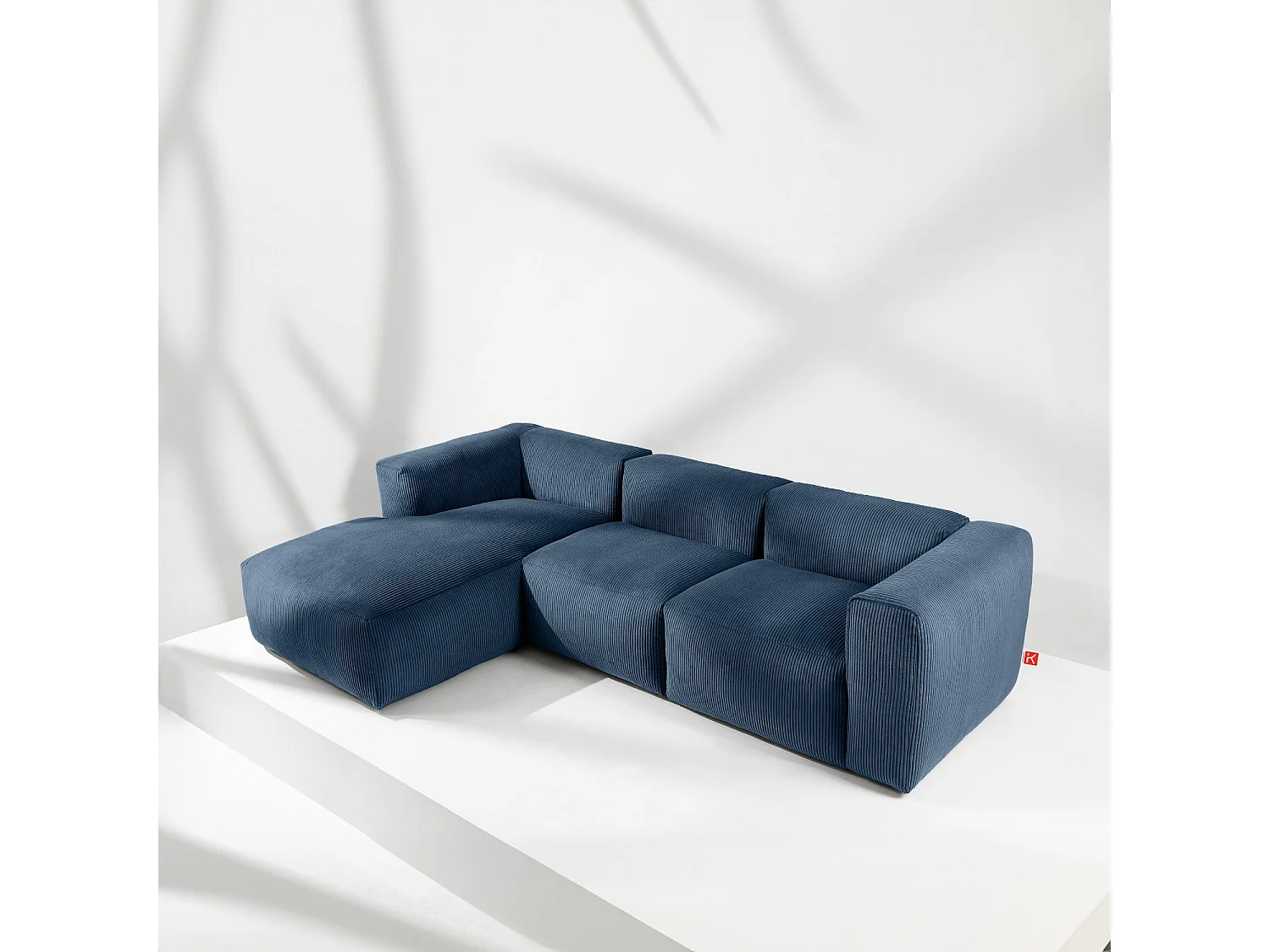 Ecksofa BUFFO 5-Sitzer - Nachtblau