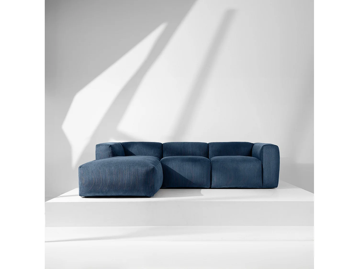 Ecksofa BUFFO 5-Sitzer - Nachtblau