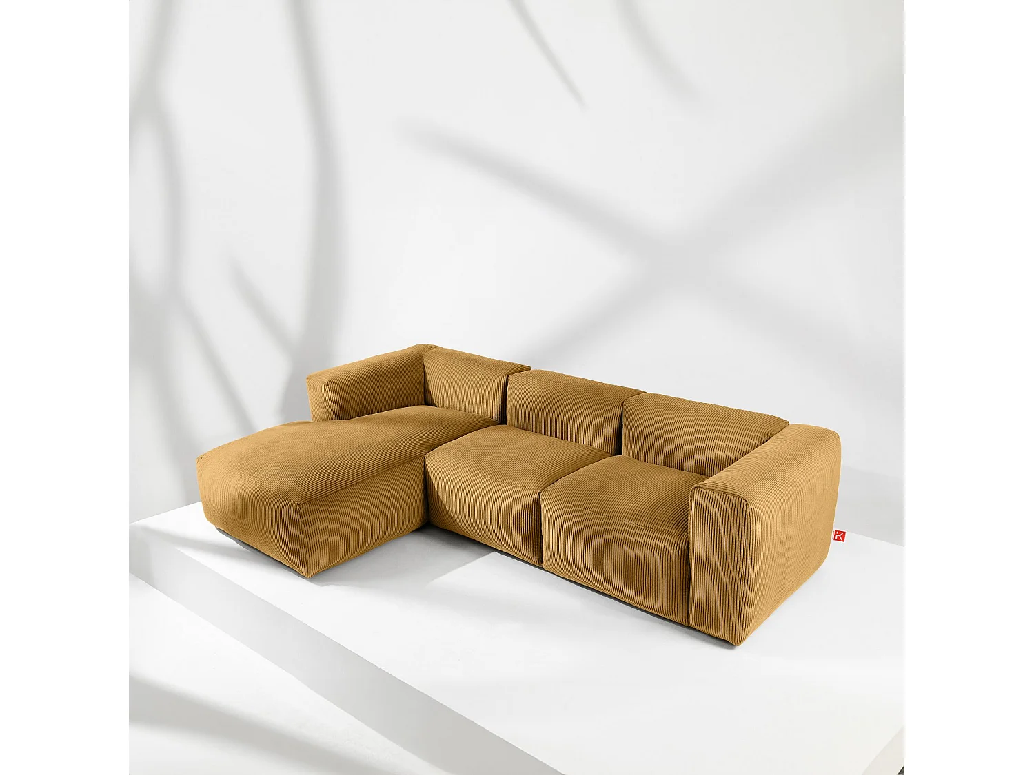 Ecksofa BUFFO 5-Sitzer - Gelb