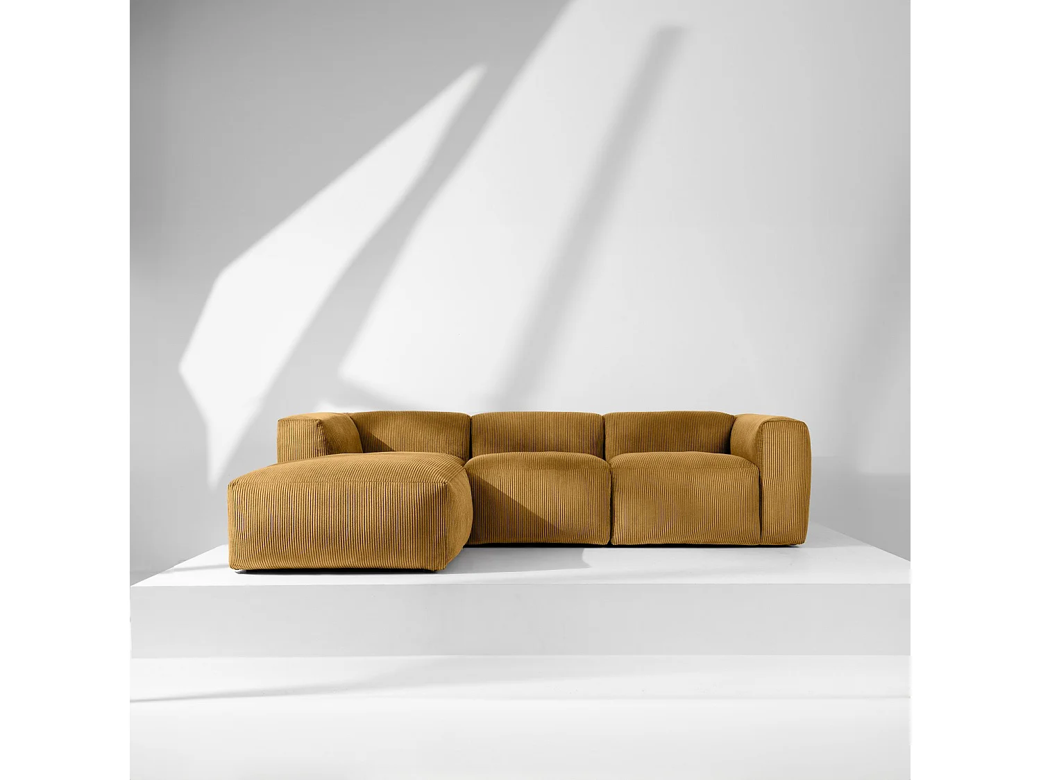 Ecksofa BUFFO 5-Sitzer - Gelb