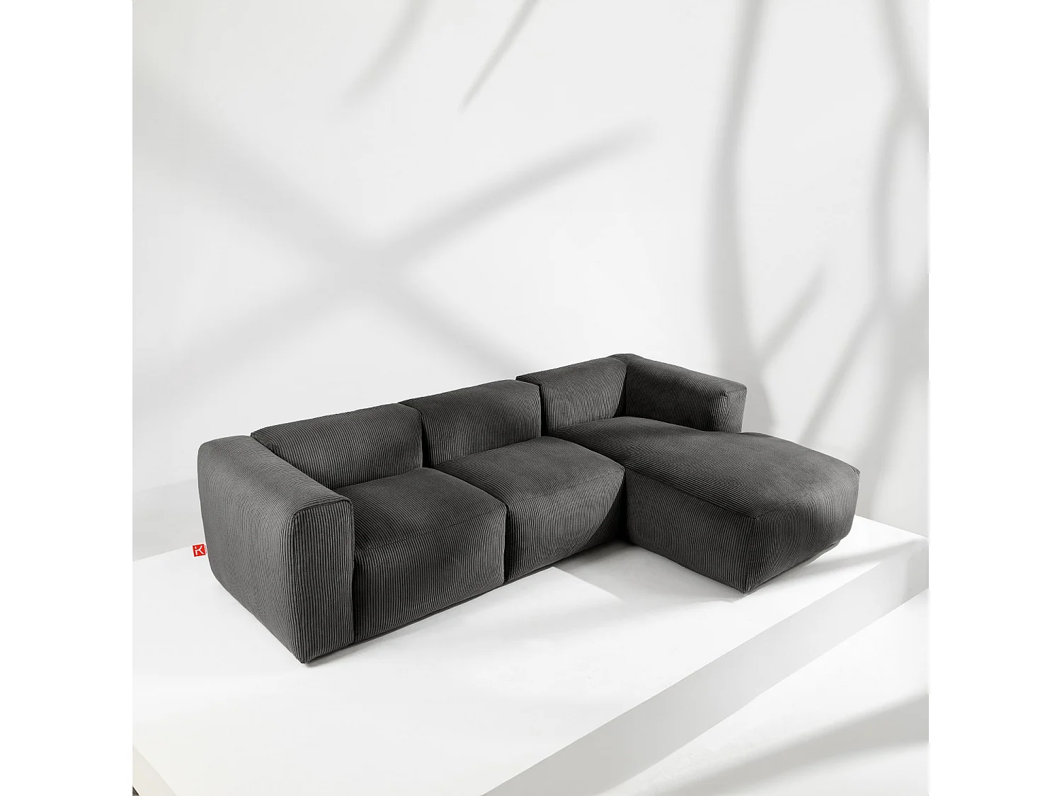 Ecksofa BUFFO 5-Sitzer - Grau