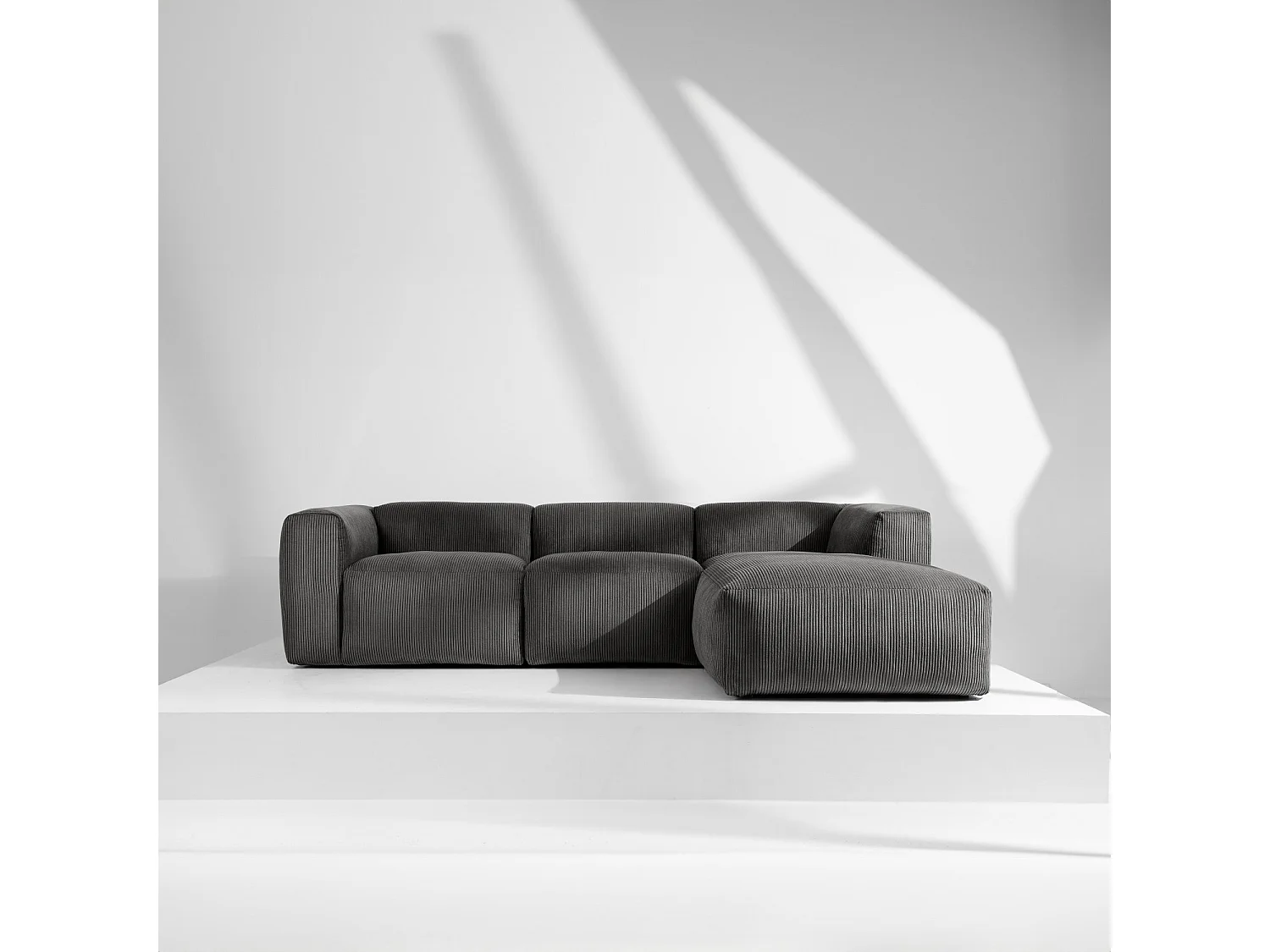 Ecksofa BUFFO 5-Sitzer - Grau