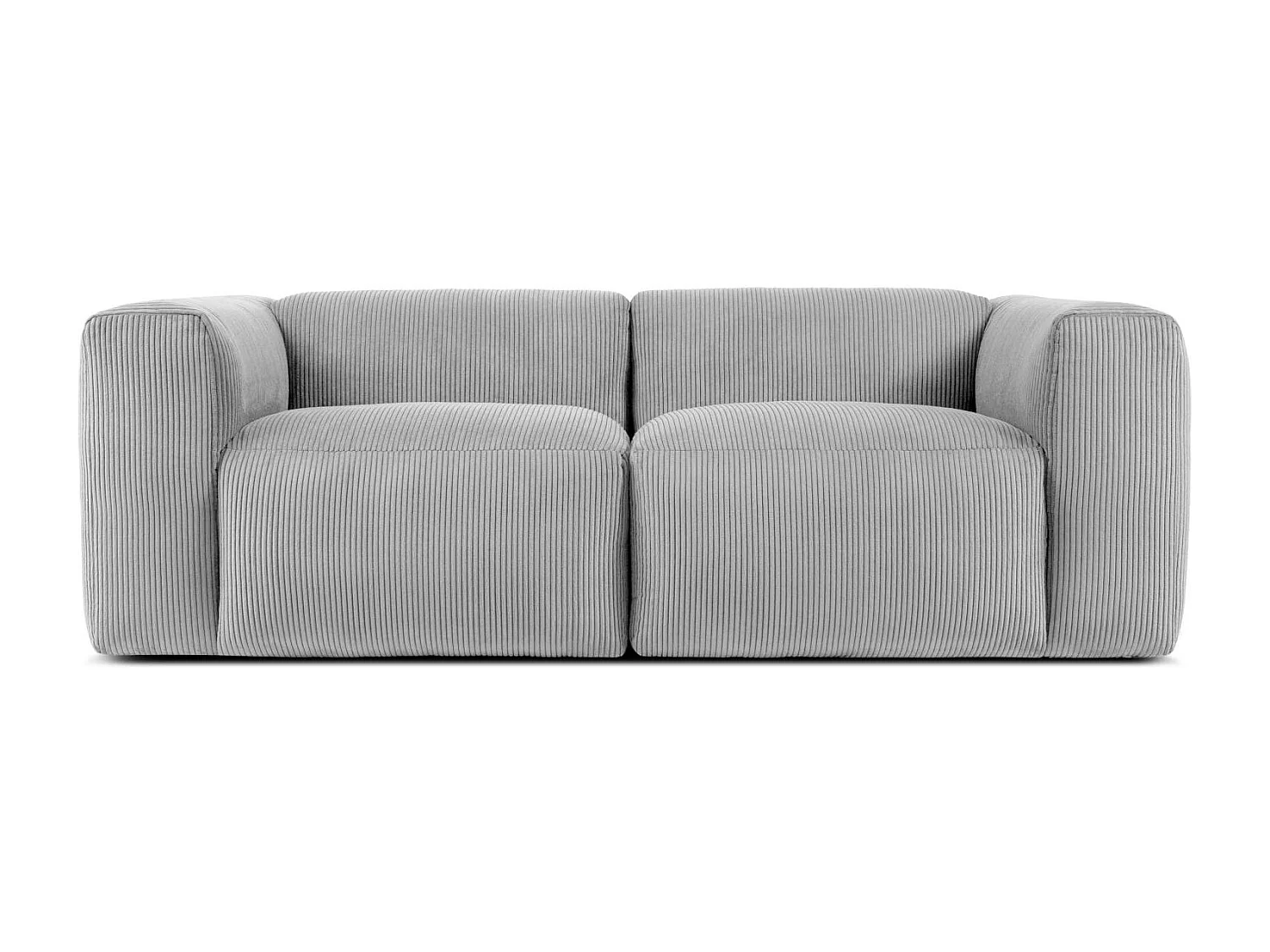 Einzelsofa - modular - 3-sitzer - Hellgrau