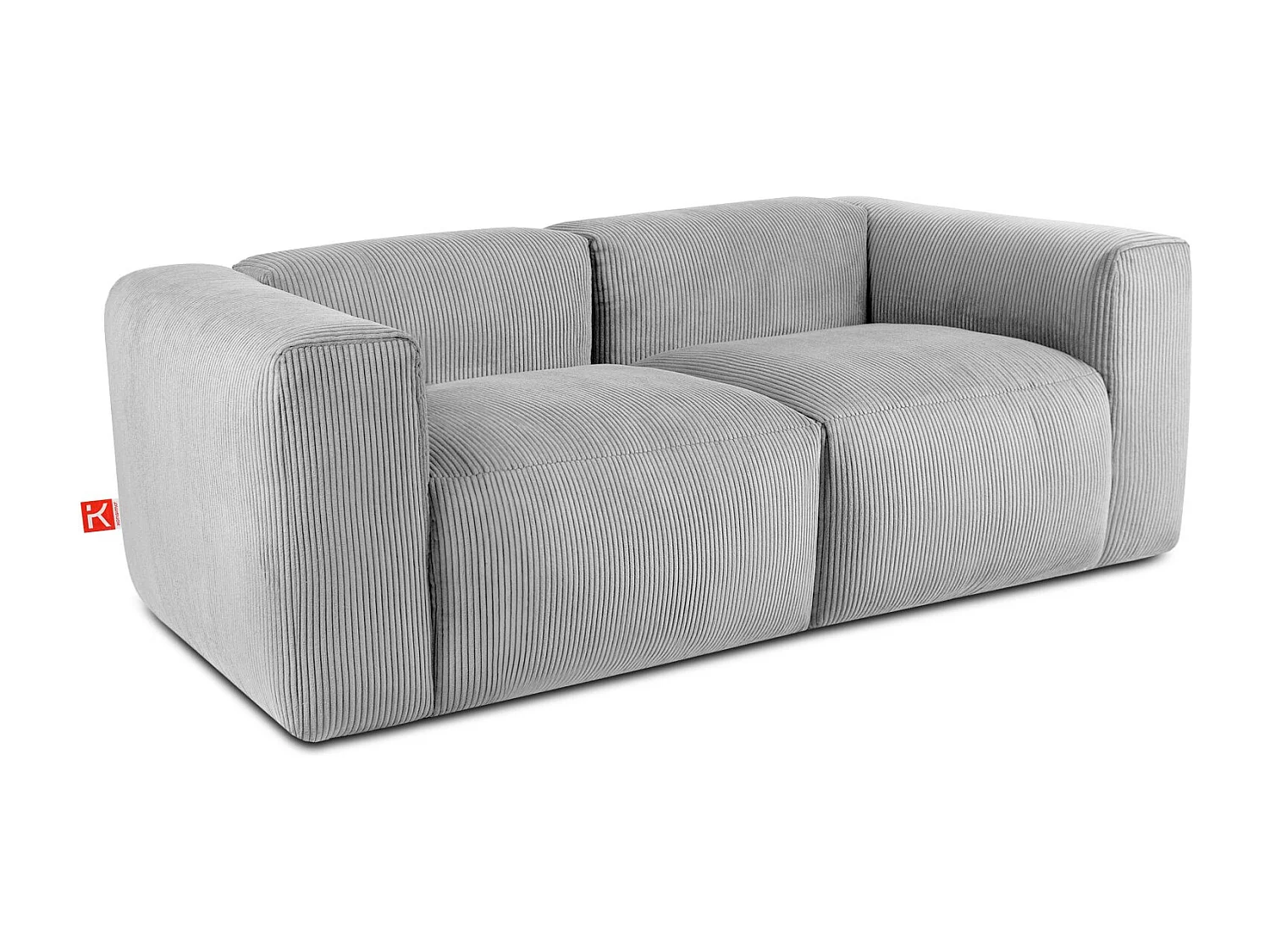 Einzelsofa - modular - 3-sitzer - Hellgrau