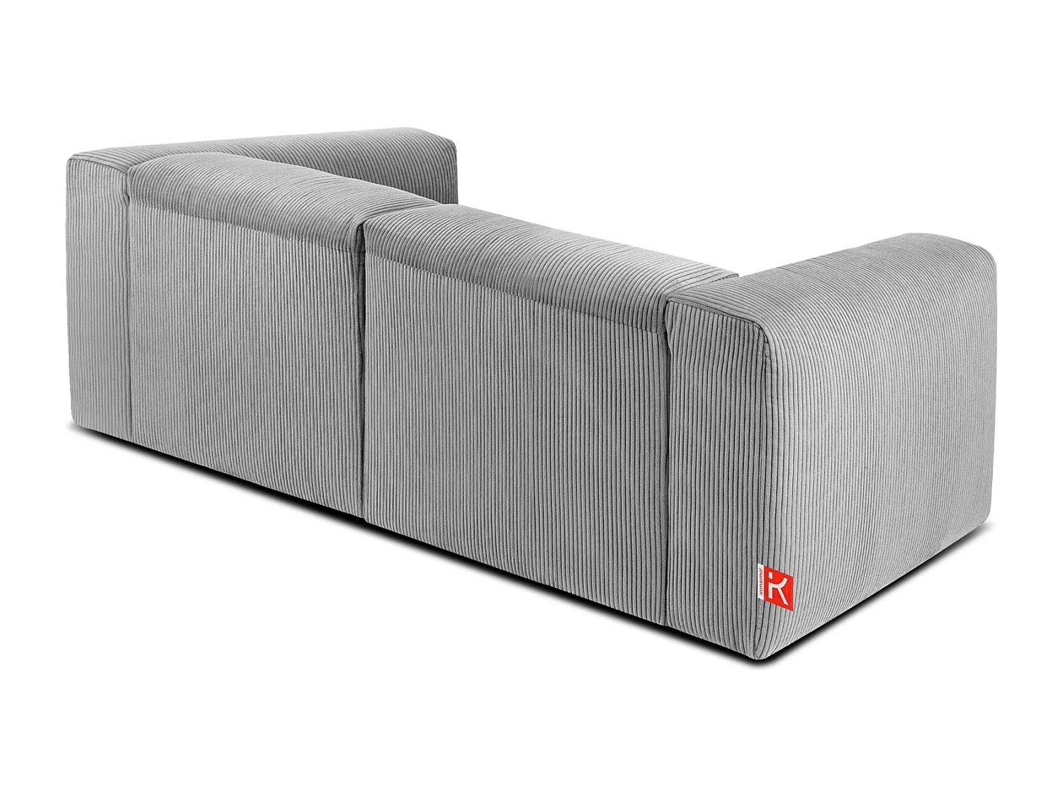 Einzelsofa - modular - 3-sitzer - Hellgrau