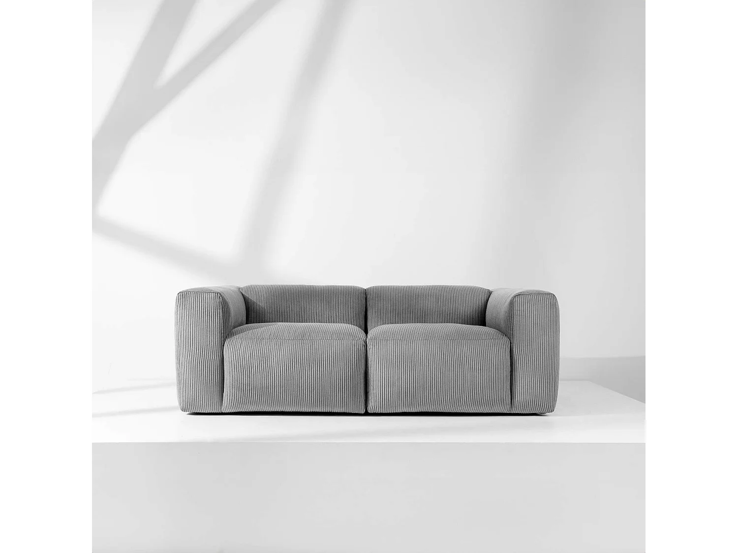 Einzelsofa - modular - 3-sitzer - Hellgrau